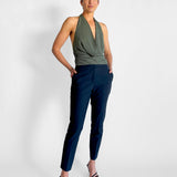 Deep Cowl Sheer Top