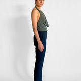 Deep Cowl Sheer Top