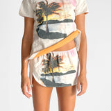 Lost Souvenir Crushed Tee and Skirt Set