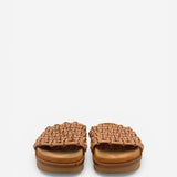 Kacey Braided Leather Platform Slide