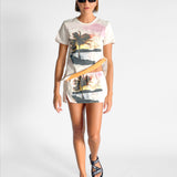 Lost Souvenir Crushed Tee and Skirt Set