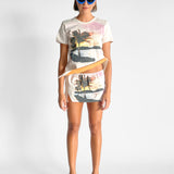 Lost Souvenir Crushed Tee and Skirt Set