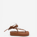 Jamie Leather Platform Sandals