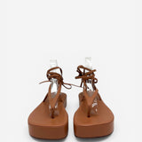 Jamie Leather Platform Sandals