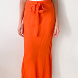 Priscilla Tie Midi Skirt