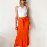 Priscilla Tie Midi Skirt