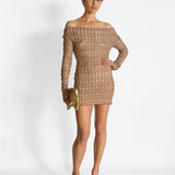 Lurex Knit Mini Dress