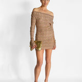 Lurex Knit Mini Dress