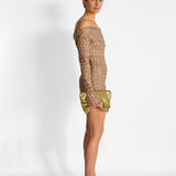 Lurex Knit Mini Dress
