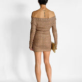 Lurex Knit Mini Dress