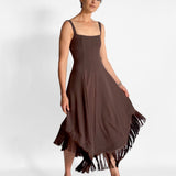 Emine Fringe Hem Dress
