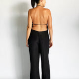 Textured Silk Pants