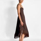 Emine Fringe Hem Dress