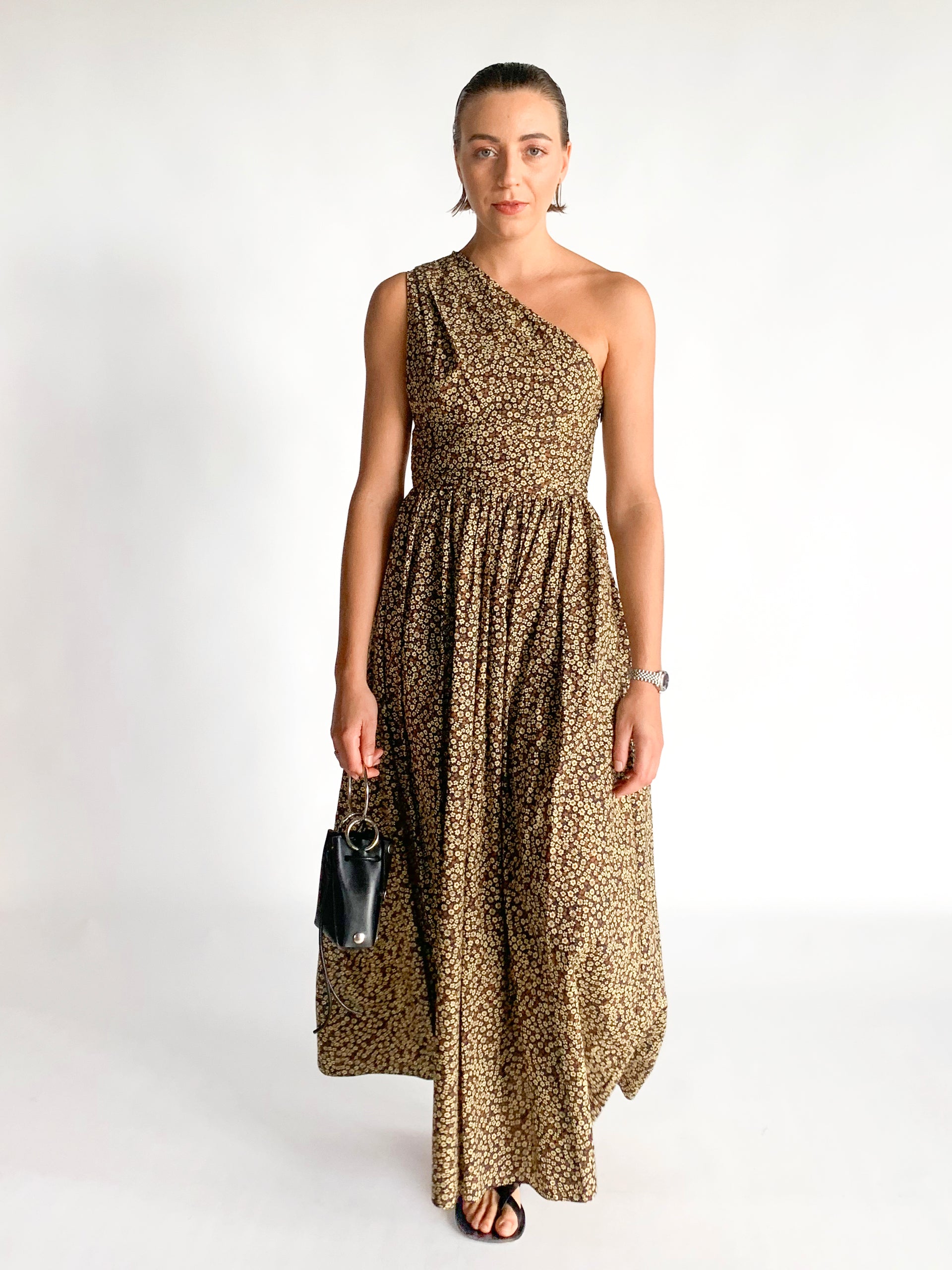 strapless open back dress Gathered One Shoulder Dress – The Harmonic