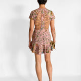 Tropicale Lattice Mini Dress
