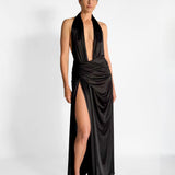 Selene Plunge Jersey Gown