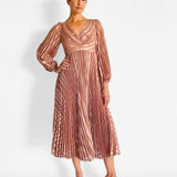 Burnout Sunray Midi Dress