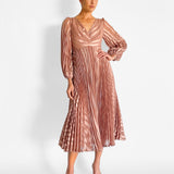 Burnout Sunray Midi Dress
