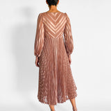 Burnout Sunray Midi Dress