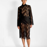 Zemira Lace Top & Midi Skirt Set