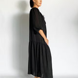 Silk Off Shoulder Maxi Dress