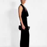 Martin Plunge Velvet Gown