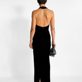 Martin Plunge Velvet Gown
