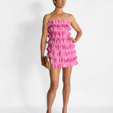 Palladium Ruffle Mini Dress
