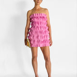Palladium Ruffle Mini Dress