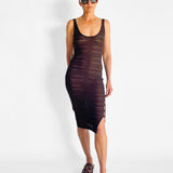 Seda Silk Check Dress
