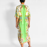 Pinball Silk Midi Dress