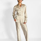 Loretta Bias Pant & Freda Slim Shirt Set