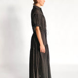 Tiered Drawcord Dress