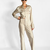 Loretta Bias Pant & Freda Slim Shirt Set