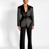 Inge Wool Silk Duchesse Satin Blazer