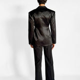 Inge Wool Silk Duchesse Satin Blazer
