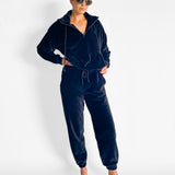Simone Velour Zip Up Hoodie and Track Pants