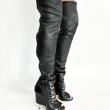 Nunka Leather Thigh High Boots