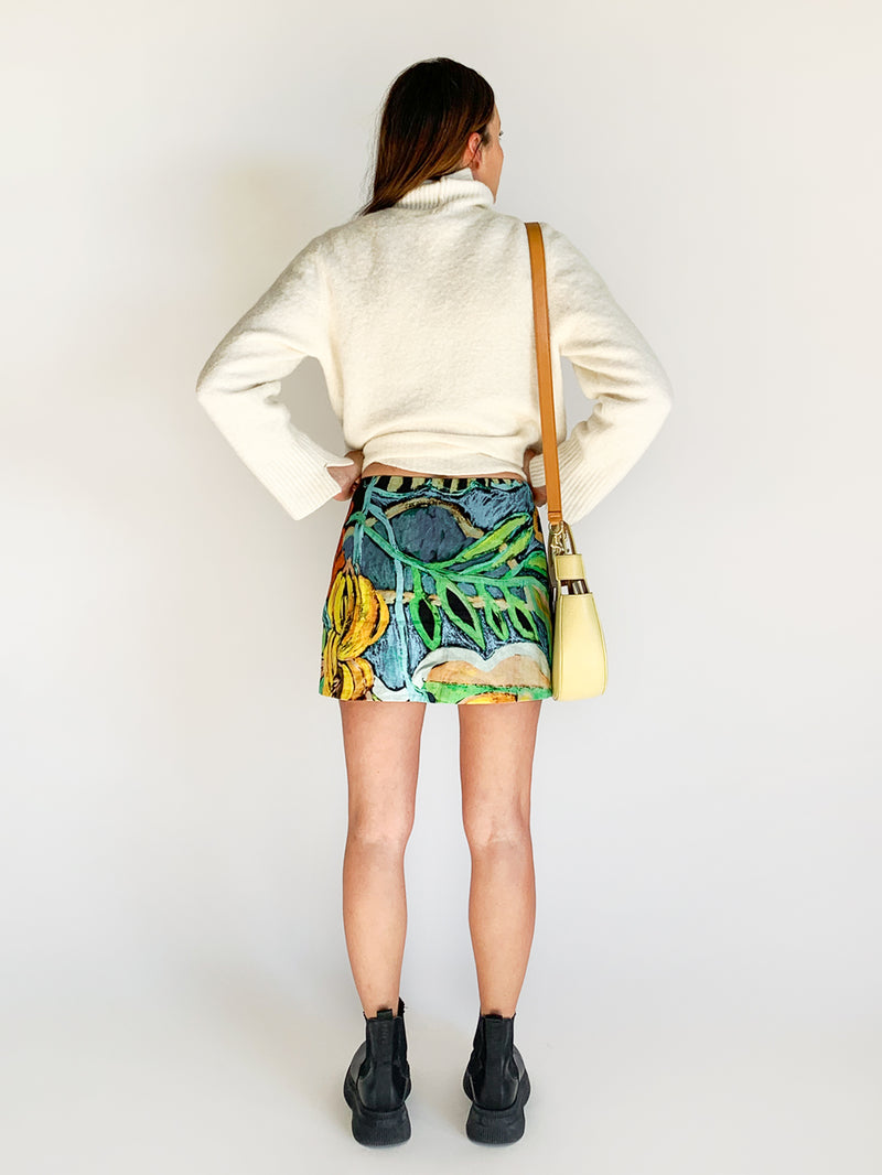 Jamaica Printed Linen Mini Skirt
