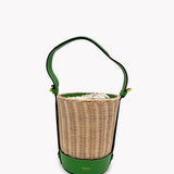 Leather & Straw Basket Bag