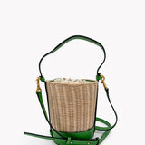 Leather & Straw Basket Bag