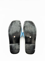 Puffy Quilted Leather Slides
