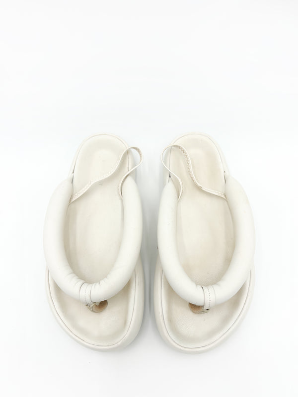 Orine Padded Leather Flatform Sandals