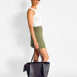Mia Boiled Wool Knit Skirt