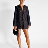 Broderie Tunic Mini Dress