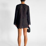 Broderie Tunic Mini Dress