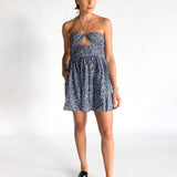 Bandeau Ruched Mini Dress