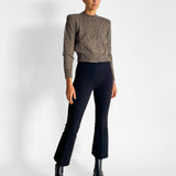 Boucle Shoulder Pad Sweater