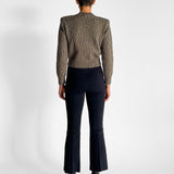 Boucle Shoulder Pad Sweater