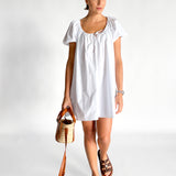 Drawcord Mini Dress